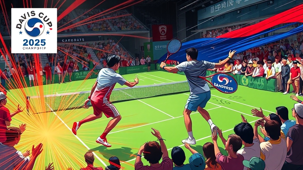 데이비스컵 관전 꿀팁 대방출 (illustration 스타일)