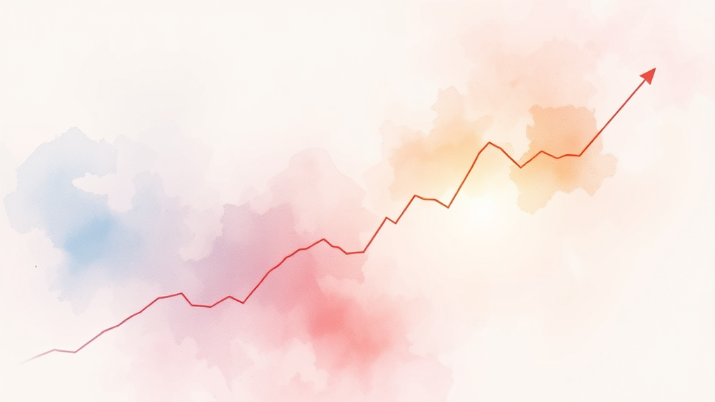 최근 주가 급등, 왜? (watercolor 스타일)