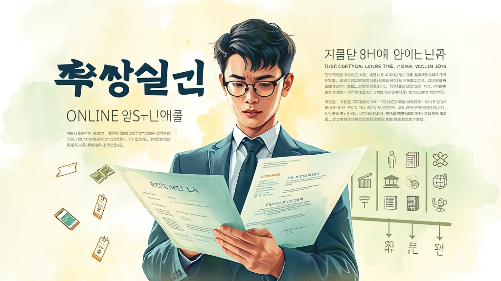교육기관 선택 및 비용 (watercolor 스타일)