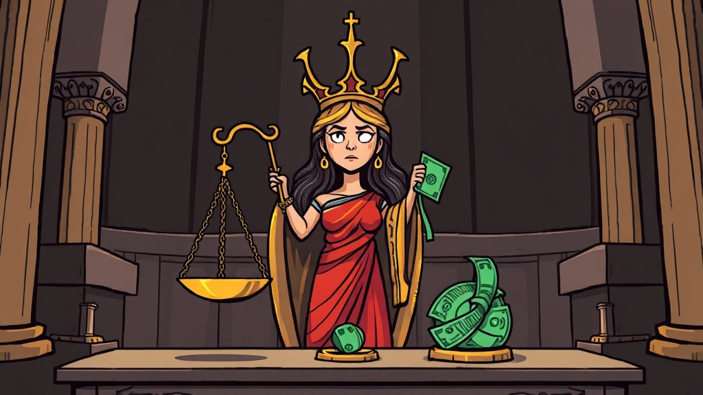 형사 사건 변호사 선임비 개요 (cartoon 스타일)