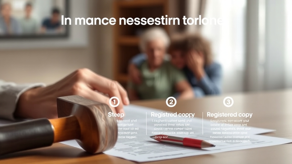 상속등기 절차 (realistic 스타일)