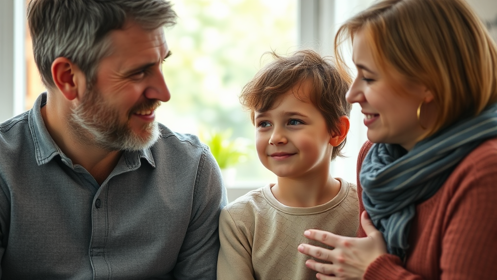 사춘기 이해와 부모 역할 (realistic 스타일)