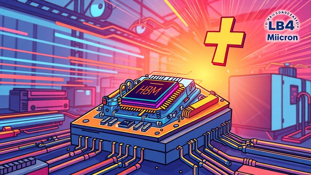 HBM 시장 전망과 한미반도체의 수혜 (cartoon 스타일)