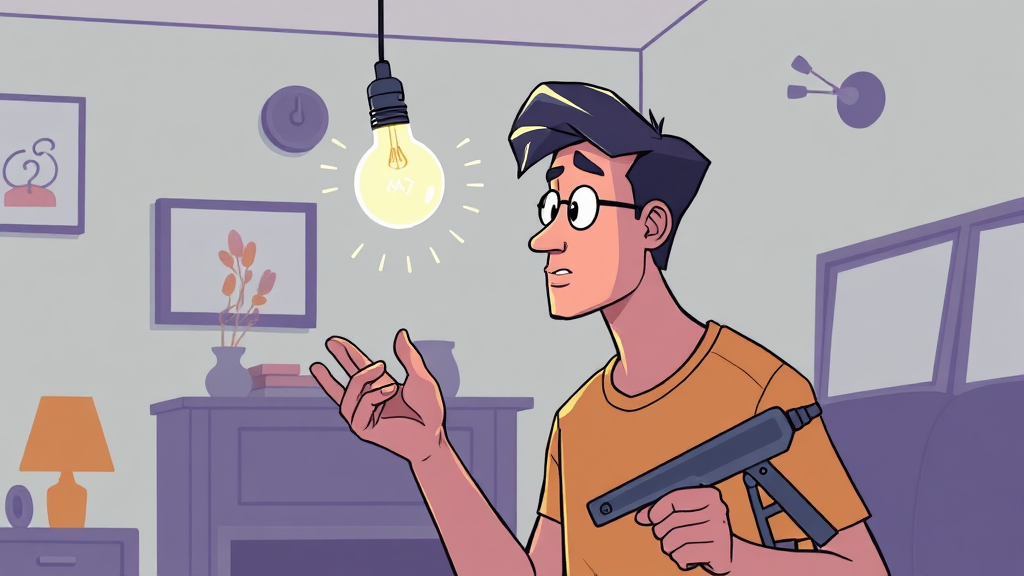 센서등 고장 원인 및 해결 팁 (illustration 스타일)