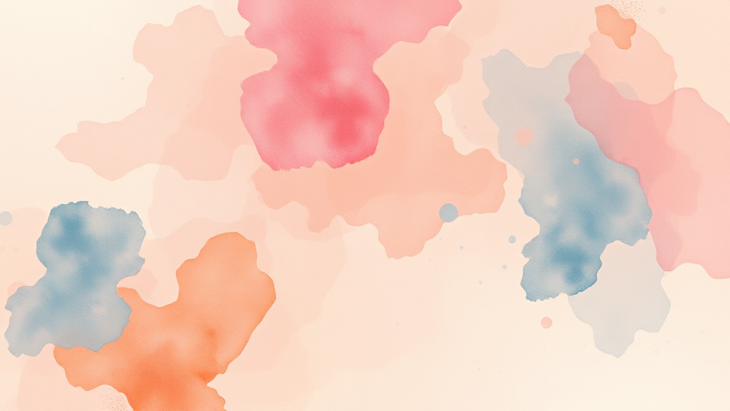 B형 독감의 주요 증상과 잠복기 (watercolor 스타일)