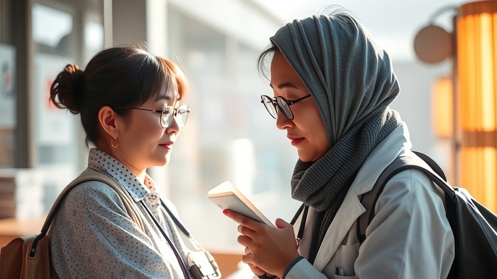 외국인 건보 가입 조건 (realistic 스타일)