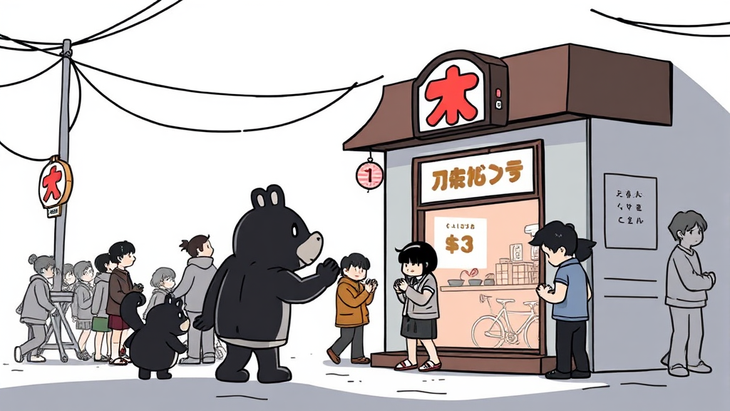 두쫀쿠, 논란과 비판도 존재 (illustration 스타일)