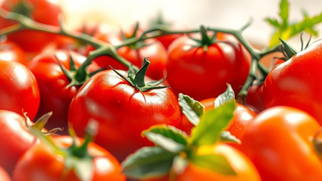 토마토, 전립선 건강 지킴이 (watercolor 스타일)