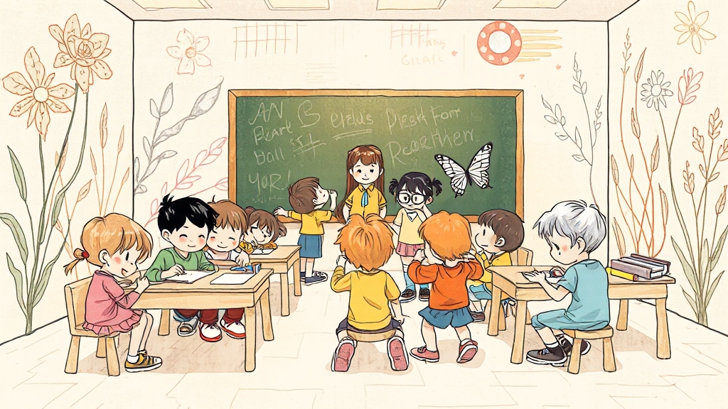 초등 글쓰기, 왜 중요할까? (illustration 스타일)