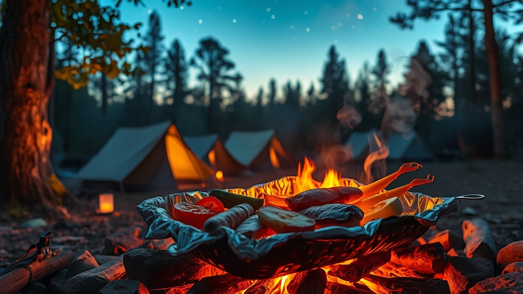 호일 구이 풍미 더하기 (realistic 스타일)