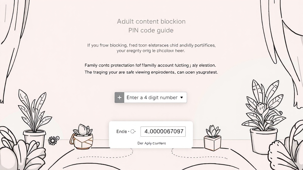 PIN 코드로 안전하게 (illustration 스타일)