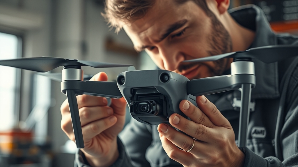 드론 점검 및 관리 (realistic 스타일)
