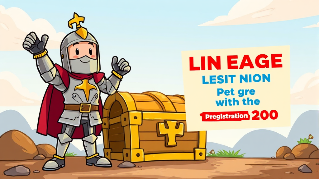 사전예약 혜택 안내 (cartoon 스타일)