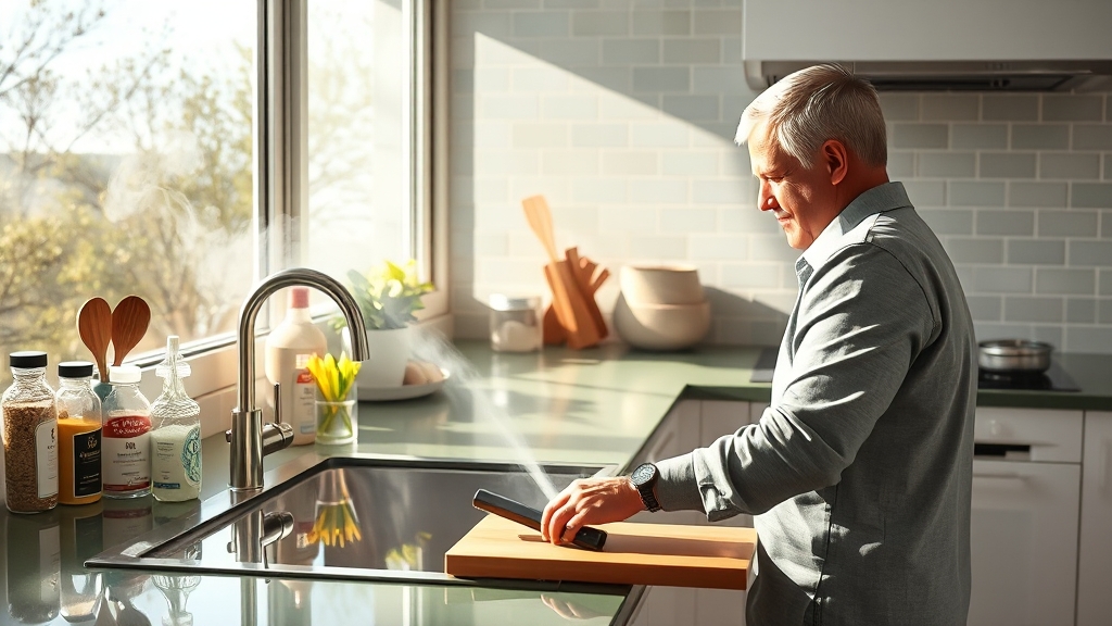 청소 후 관리, 깨끗함 유지하는 비법 (realistic 스타일)