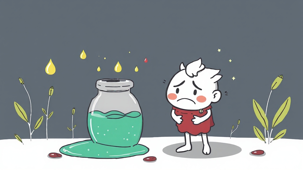 소변 색깔 변화의 다양한 원인 (illustration 스타일)