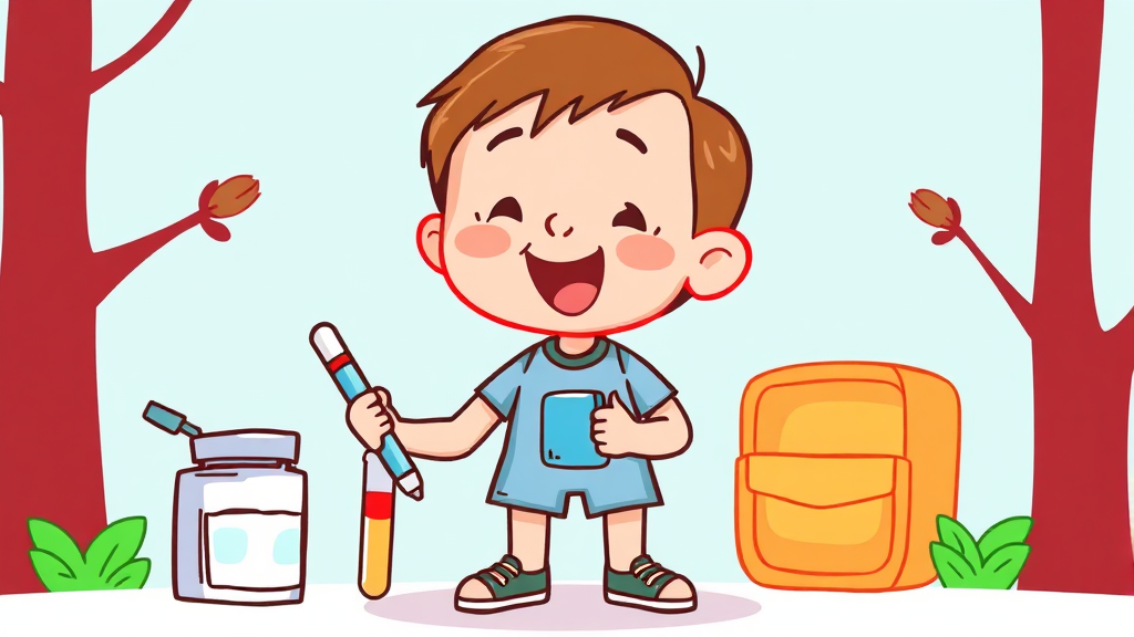 소아 당뇨병의 정확한 진단과 검사 방법 (cartoon 스타일)