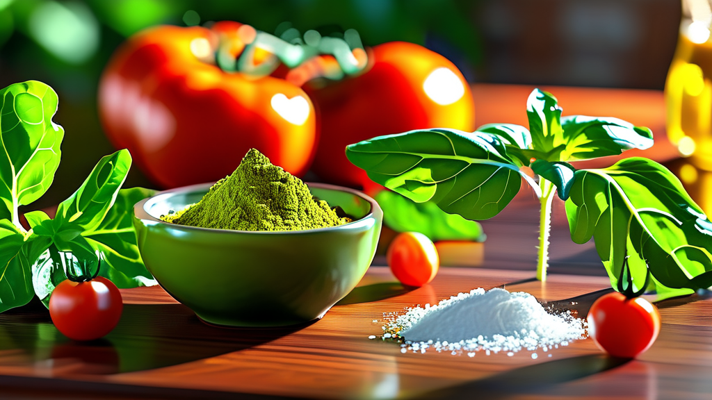 모링가 제품 선택 가이드 및 시너지 음식 (realistic 스타일)