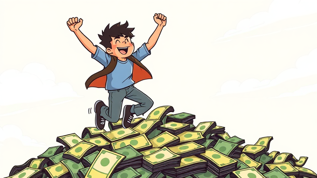 지원 내용: 금액, 조건, 꿀팁 (cartoon 스타일)