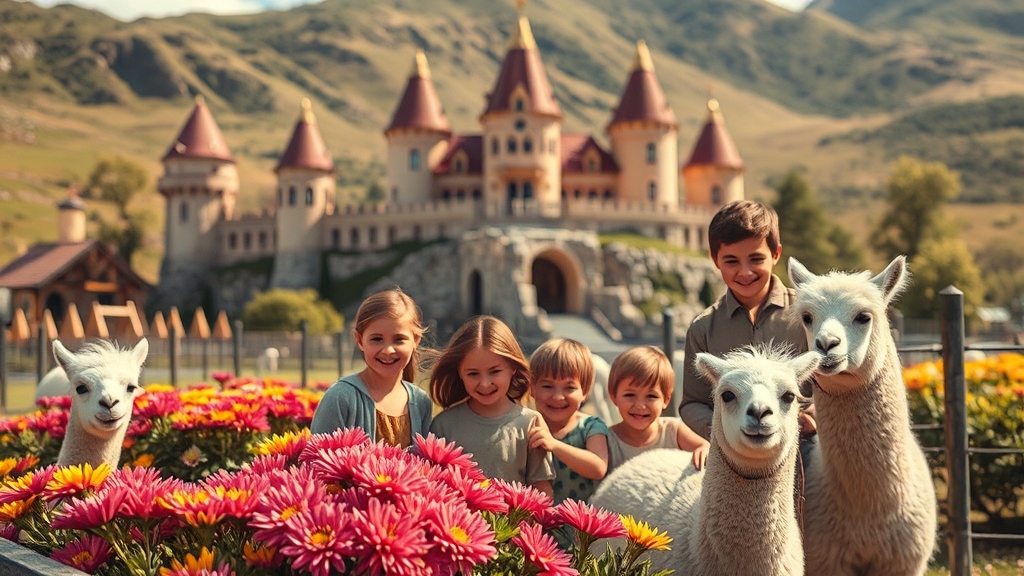 임실치즈테마파크 시설 & 즐길 거리 (realistic 스타일)