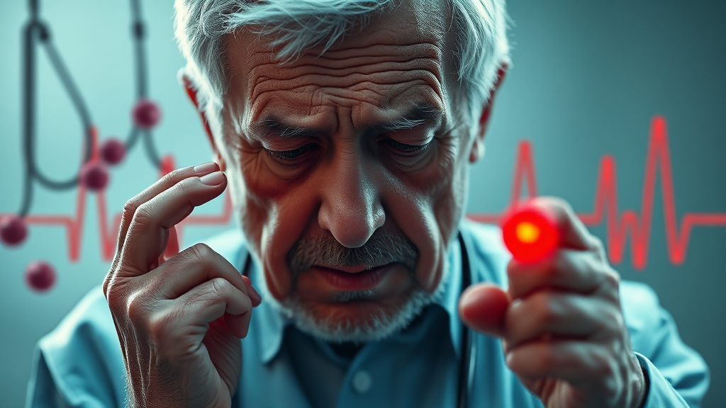 심근경색 진단 방법 (realistic 스타일)