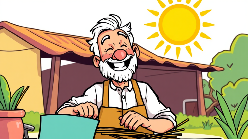 노인 일자리 사업이란? (cartoon 스타일)