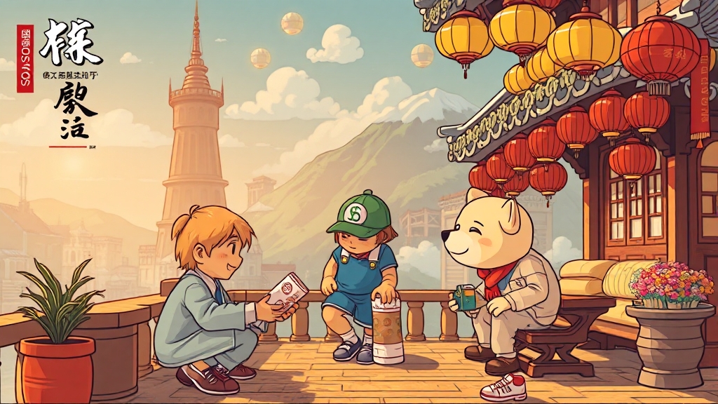 온라인 커뮤니티 속 ‘굿보이’ 의미 (cartoon 스타일)