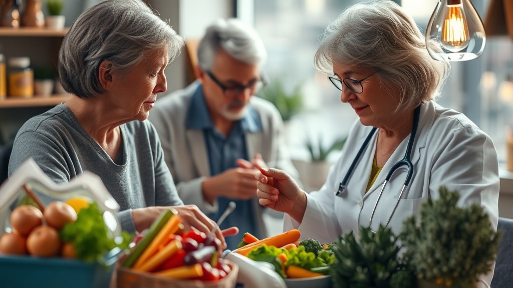 보조제 섭취 시 주의사항 (realistic 스타일)