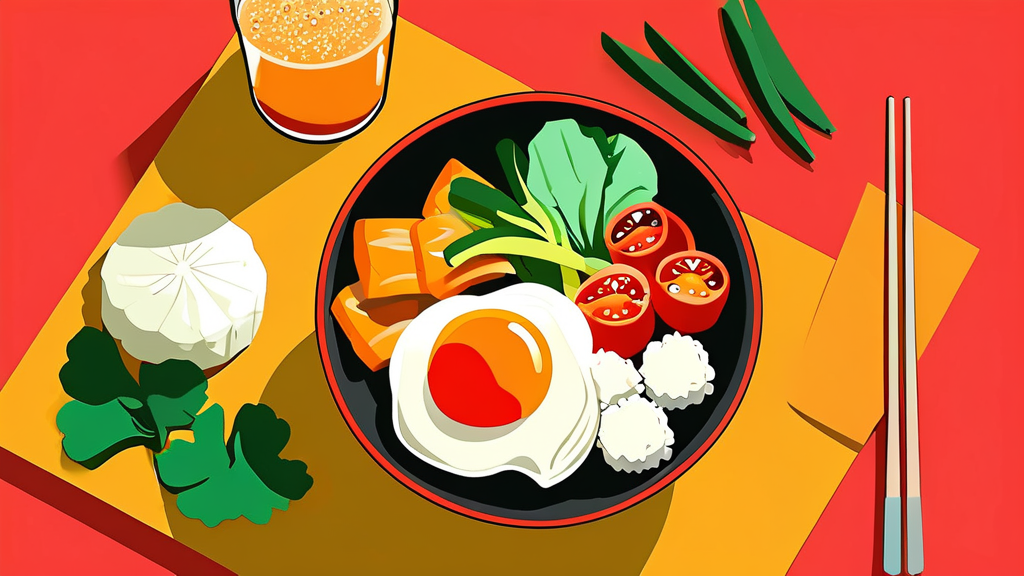 취나물 활용법: 다양한 요리 레시피 (cartoon 스타일)