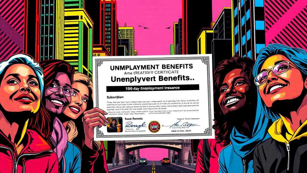 실업급여 자격 조건 (popart 스타일)