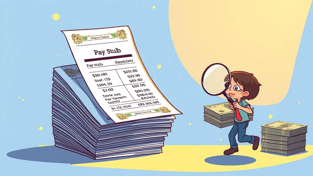 급여명세서, 왜 중요할까요? (cartoon 스타일)