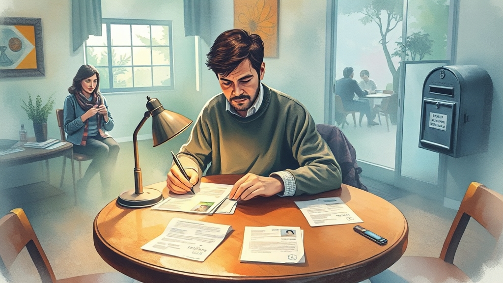 신청 방법과 절차 (watercolor 스타일)