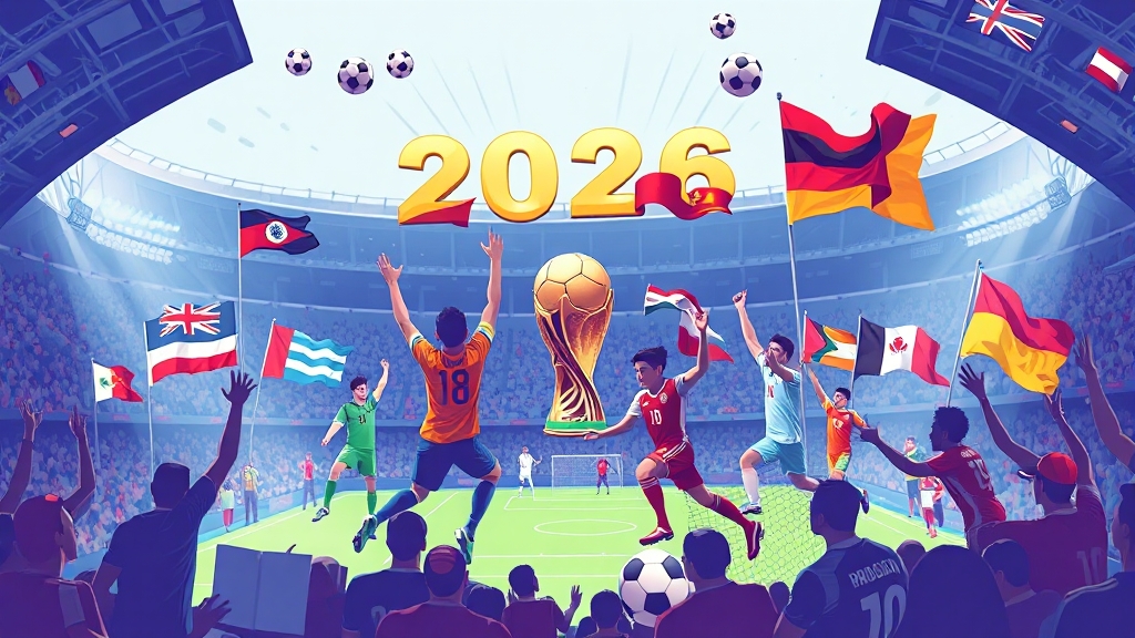 본선 진출 확정 국가 (illustration 스타일)