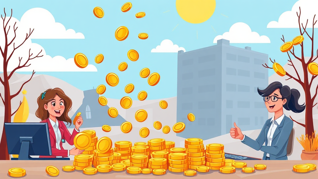 환급금 조회 및 지급일 (cartoon 스타일)