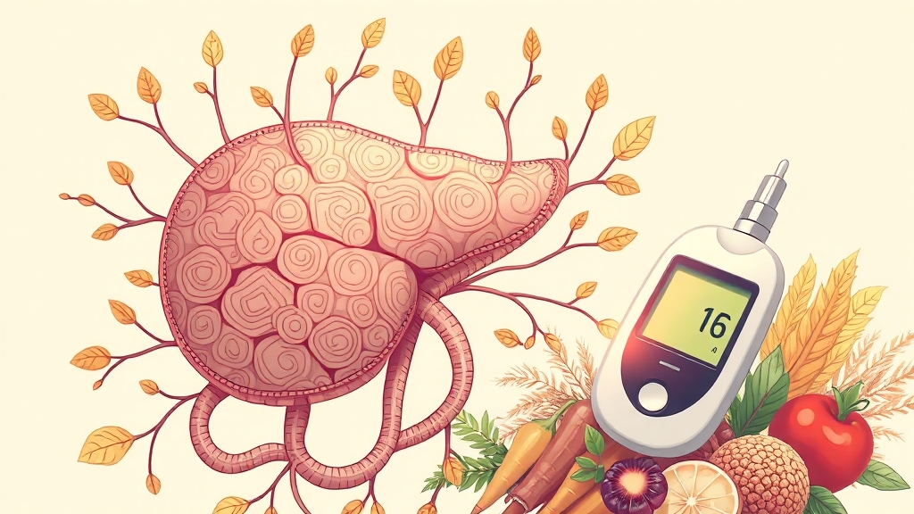 혈당 조절, 당뇨 관리 OK? (illustration 스타일)