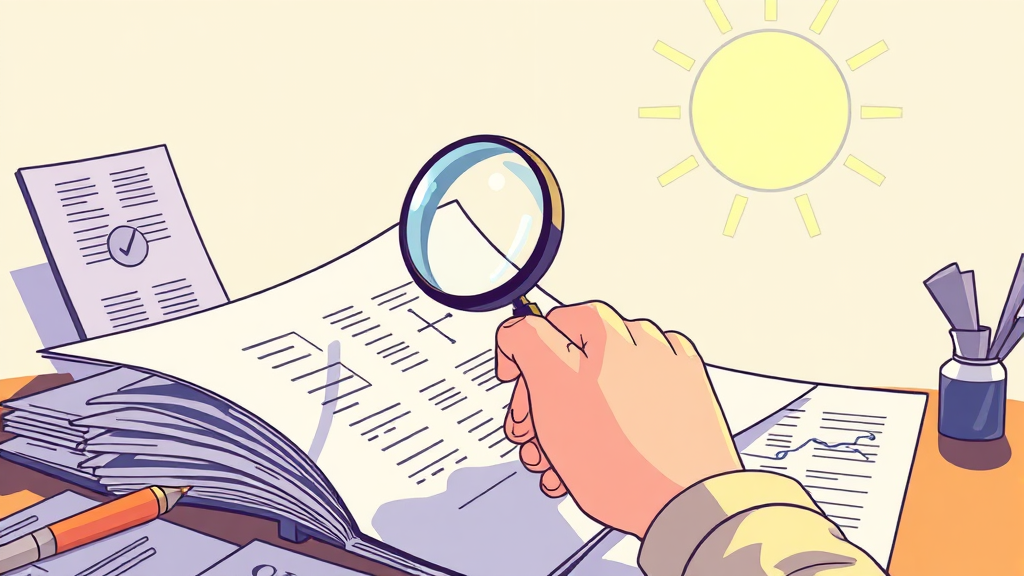 성공률 높이는 증빙 서류 준비! (illustration 스타일)