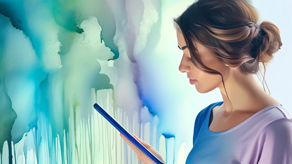 실업급여 수급 자격 요건 확인하기 (watercolor 스타일)