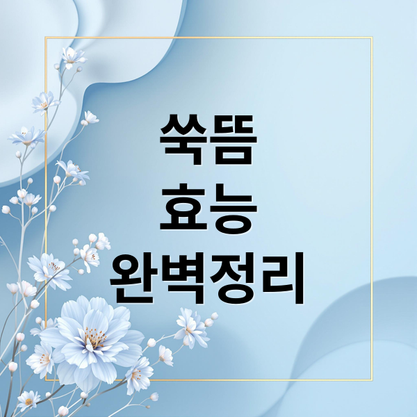 쑥뜸
효능
완벽정리 (내가 경험한 쑥뜸과 허브 연기 요법)