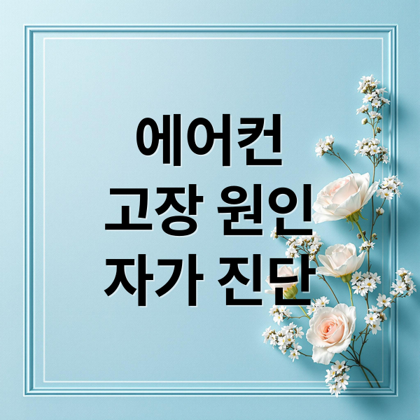 에어컨
고장 원인
자가 진단 (에어컨 고장 이유 수리과정)