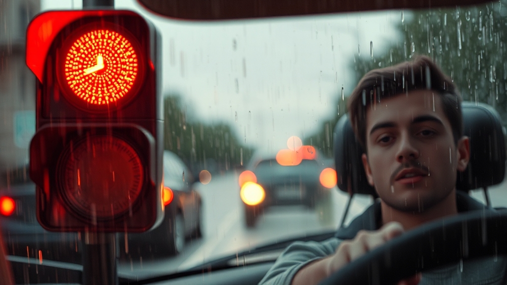 신호위반 종류별 영향 (realistic 스타일)