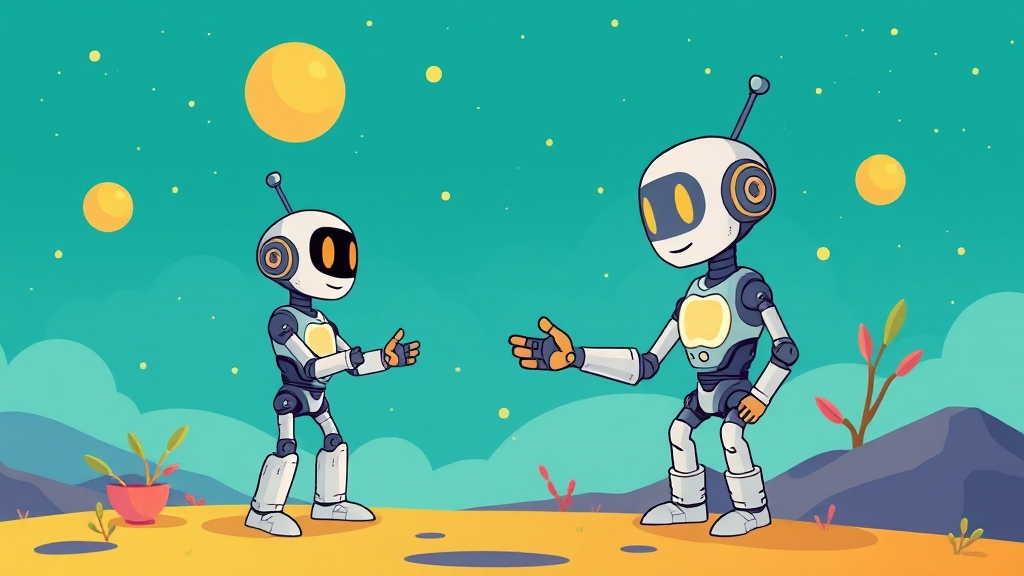 GPT-5와 AI 에이전트, 미래는? (cartoon 스타일)