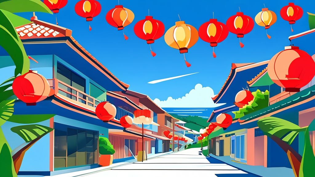 오키나와 & 대만: 매력적인 기항지 탐방 가이드 (cartoon 스타일)