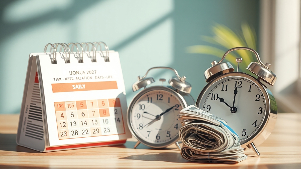 퇴직 시 연차수당 정산 핵심 사항 (realistic 스타일)