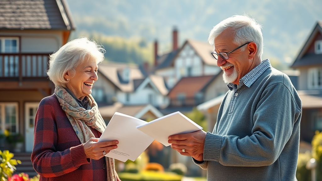 실버타운 분양 및 계약 조건 (realistic 스타일)