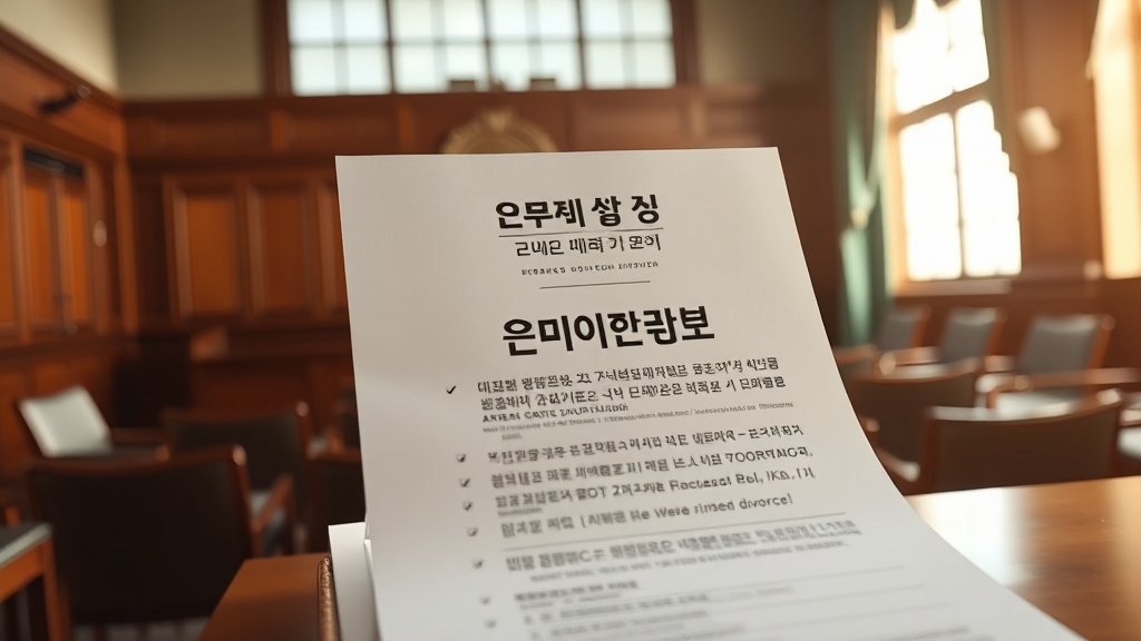 이혼 서류 무료 다운로드 (realistic 스타일)