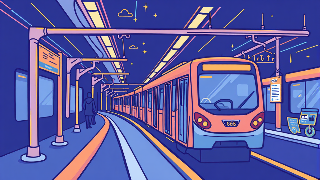 후불교통 기능, 어떻게 작동하고 결제될까? (illustration 스타일)