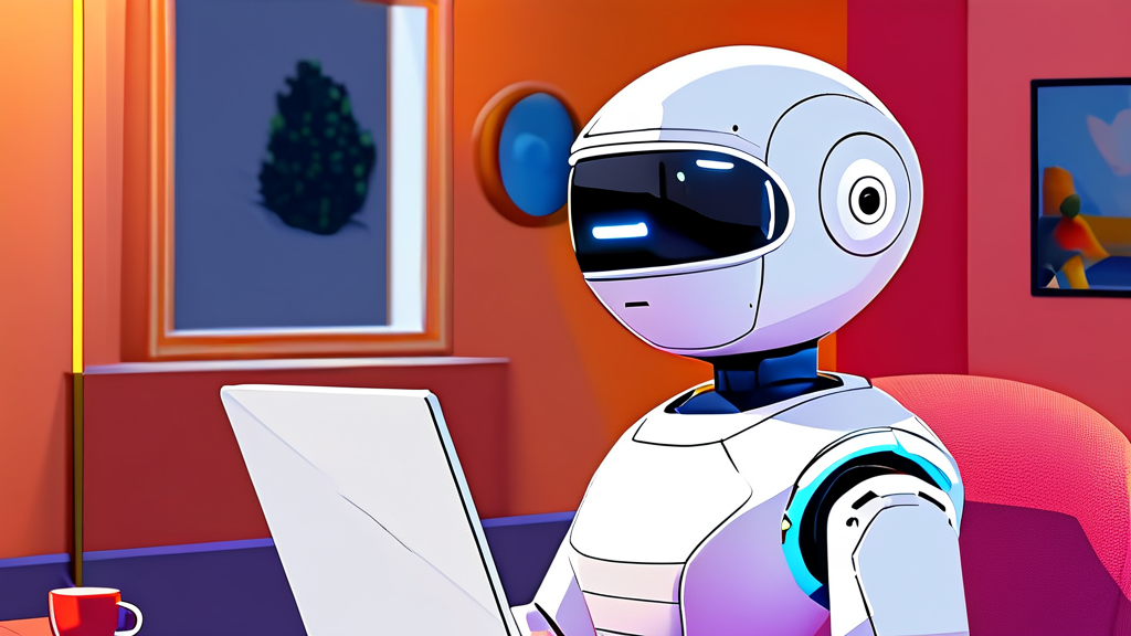 개인정보 유출 위험과 챗봇의 한계 (cartoon 스타일)