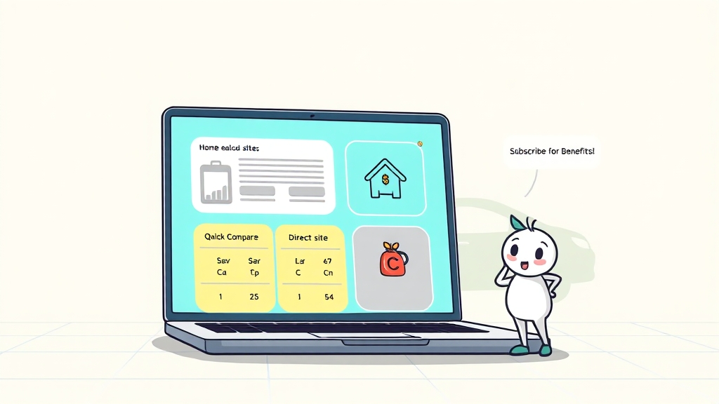 온라인 보험료 계산, 간편하게 따라하기 (cartoon 스타일)