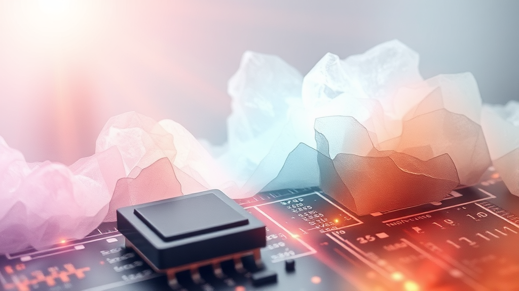 전력반도체 산업의 투자 리스크와 전망 (watercolor 스타일)