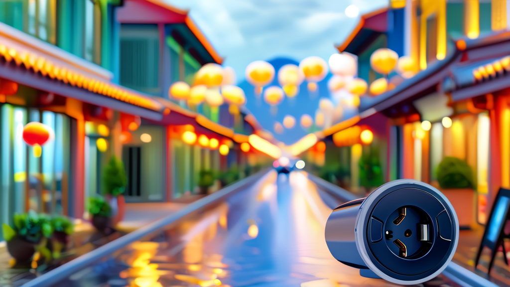 대만 숙소 콘센트 활용 팁 (realistic 스타일)