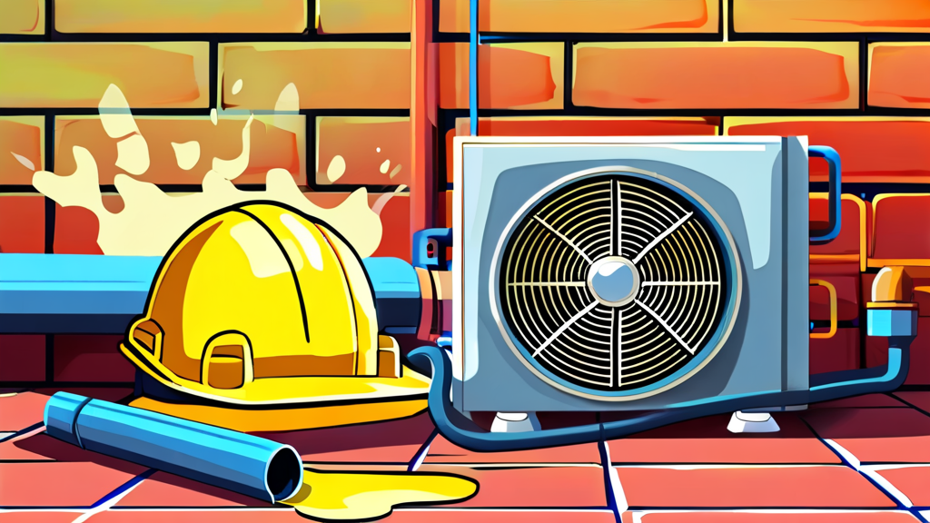 에어컨 냉매 누수, 미리 알고 대비하기 (cartoon 스타일)